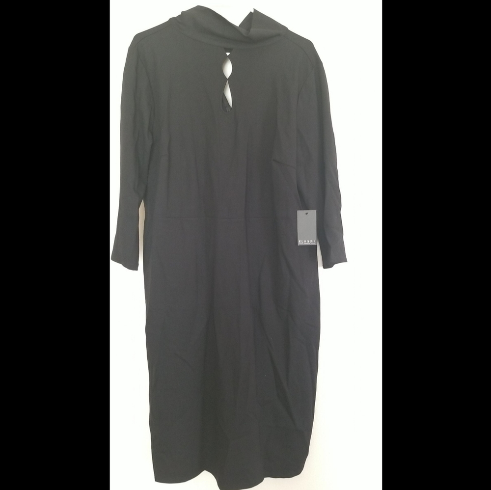 BNWT ELOQUII KEYHOLE DRESS W/SCARF - Picture 8 of 13